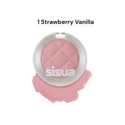 Кремовые спрессованные румяна UNLEASHIA Sisua Butter Waffle Dough Blusher (#1 Strawberry Vanilla) 8 гр. 