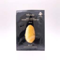 Маска- салфетка с экстрактом золотого шелкопряда  JM Solution Water Luminous Golden Cocoon Mask Black 45 г