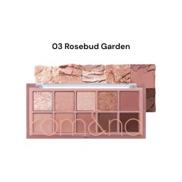  Палетка теней для век в розово-коричневых оттенках Rom&nd Better Than Palette (03 Rosebud Garden) 7,5 г