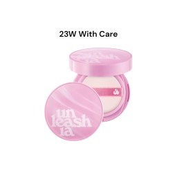 Тональный кушон с влажным финишем в бежевом оттенке с тёплым подтоном UNLEASHIA Dont Touch Glass Pink Cushion (#23W With Care) 15 гр