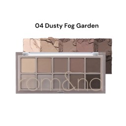 Палетка матовых теней для век в пыльных серо-коричневых оттенках Rom&nd Better Than Palette (04 Dusty Fog Garden) 7, 5 г 
